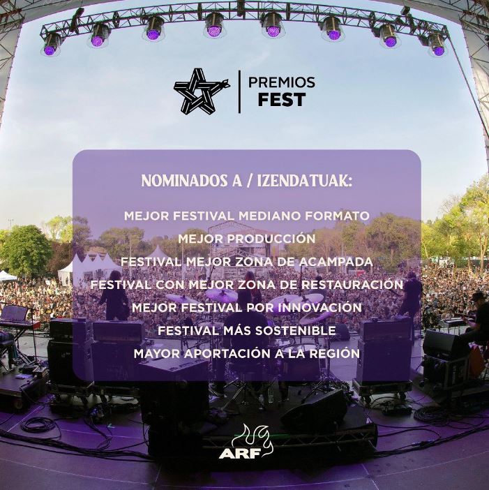 Azkena Rock nominaciones Premios Fest 2022