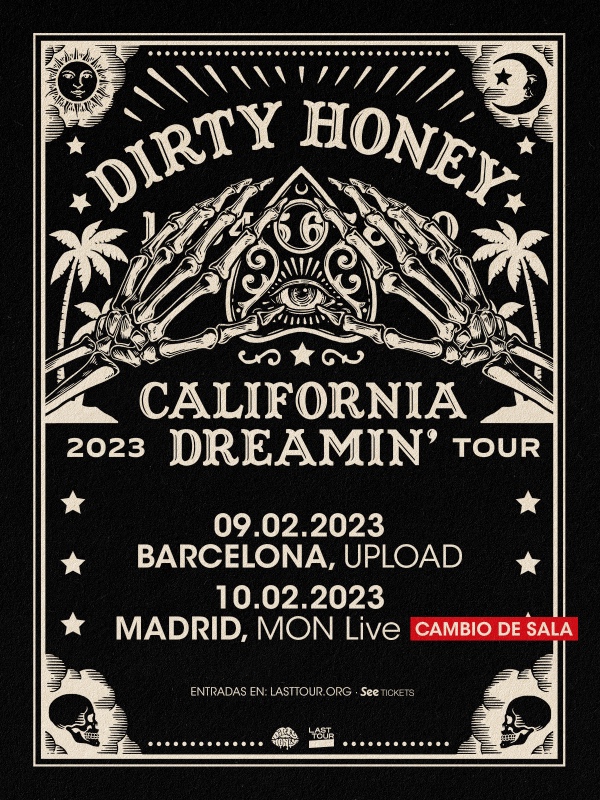 Concierto Dirty Honey en Barcelona y Madrid