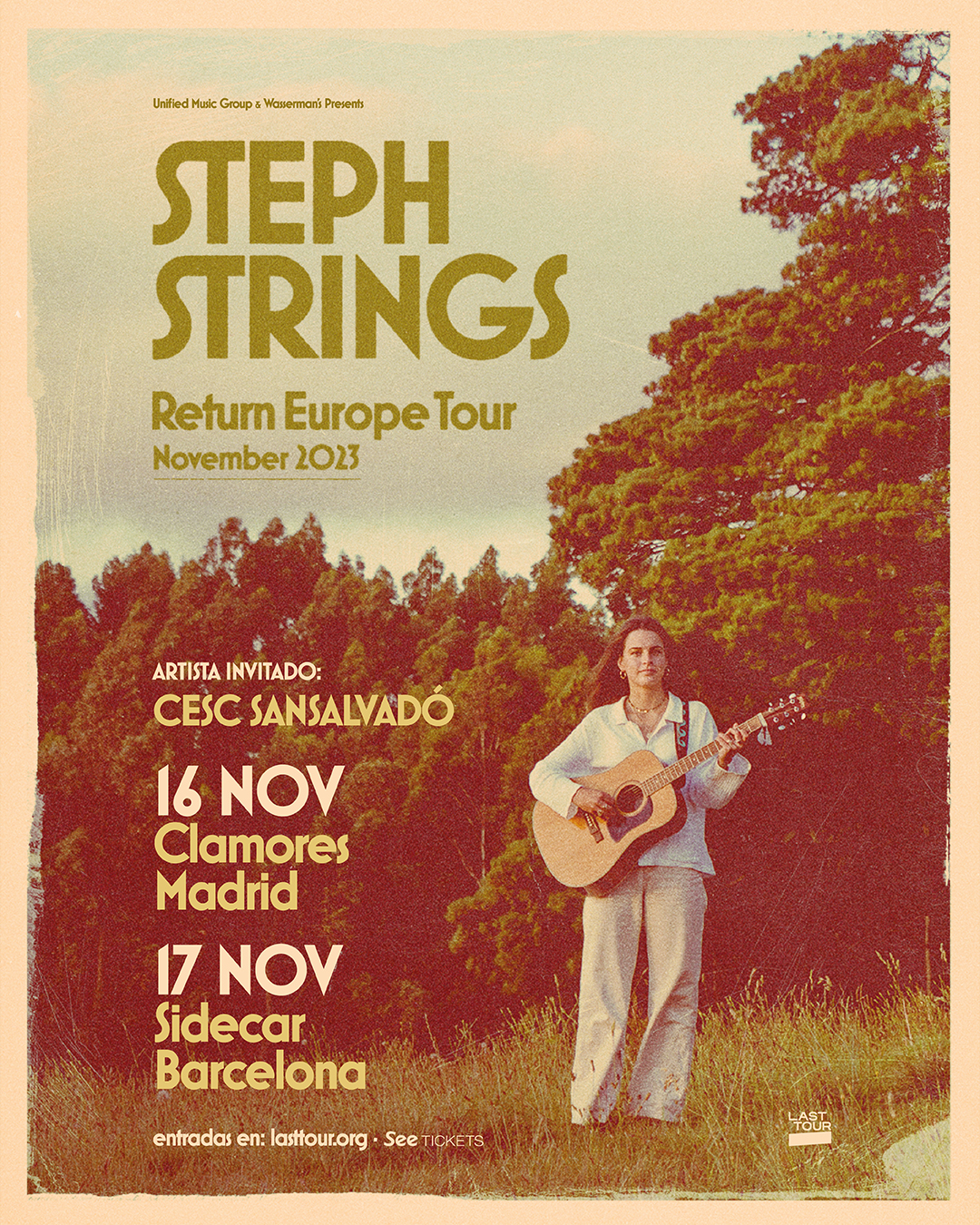 Concierto de Steph Strings en Madrid y Barcelona.