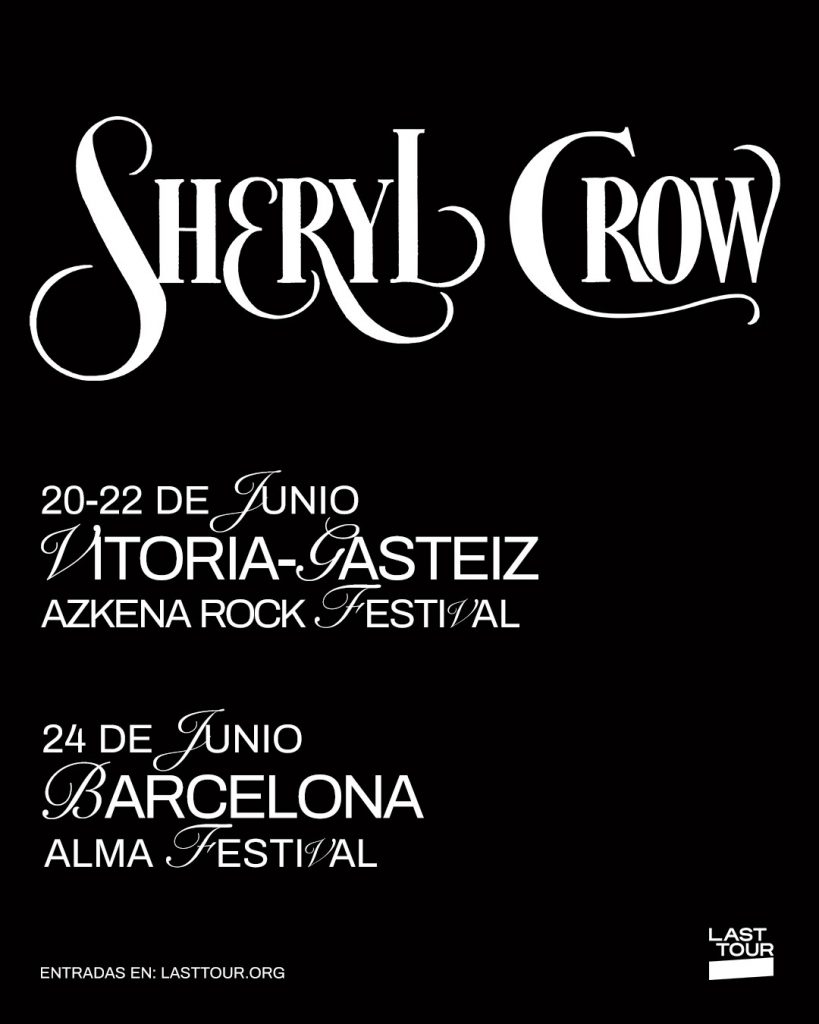 Sheryl Crow pasará por Barcelona en el Alma Festival y por Vitoria en el Azkena Rock Festival