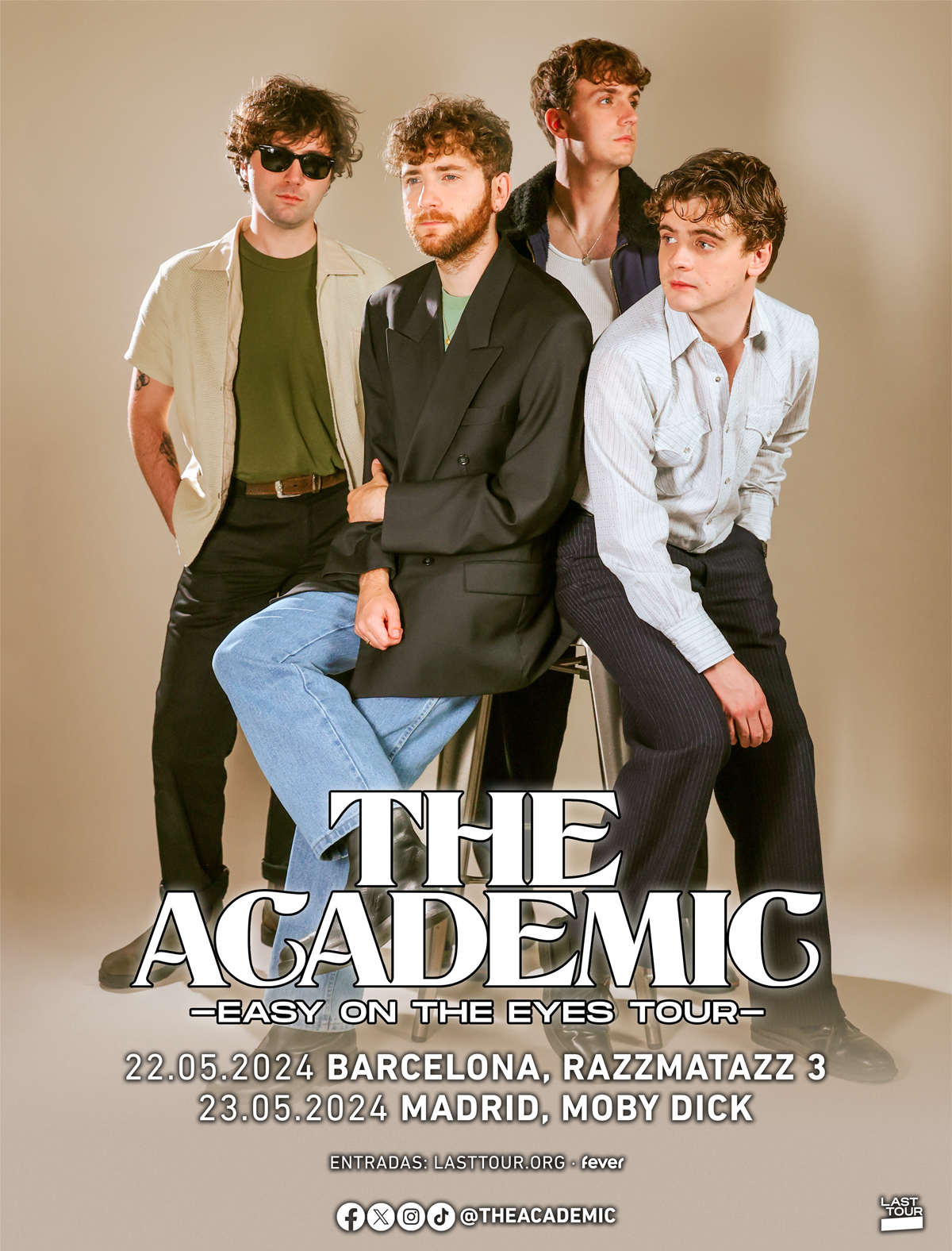 Poster de The Academic para Madrid y Barcelona