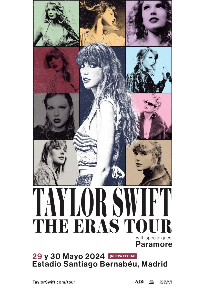 Taylor Swift llega a Madrid con DOS fechas en 2024 LAST TOUR